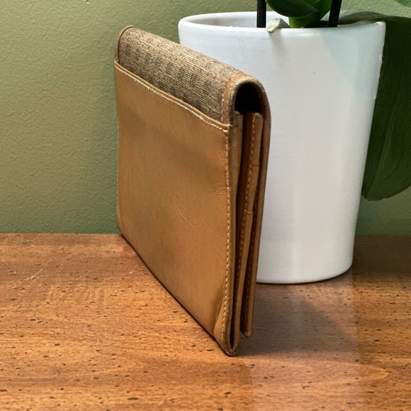 ❌SOLD❌ GUCCI micro GG vintage coated canvas & leather bifold long wallet classic - Picture 4 of 16